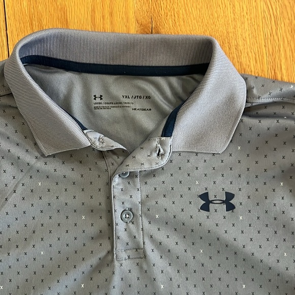 Under Armour Men's Gray Polo Shirt - Picture 2 of 3